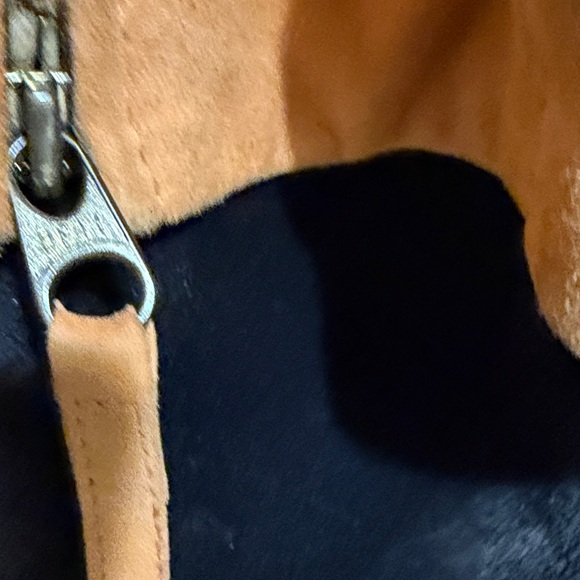 Marina Rinaldi Orange Leather Jacket - Picture 5 of 10